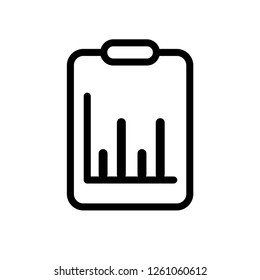Bar chart vector icon