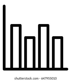 Bar Chart Vector Icon