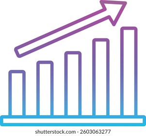 Bar Chart vector icon. Can be used for printing, mobile and web applications.