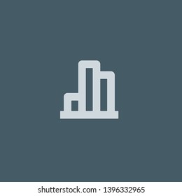 Bar Chart vector icon. Bar Chart concept stroke symbol design. Thin graphic elements vector illustration, outline pattern for your web site design, logo, UI. EPS 10.