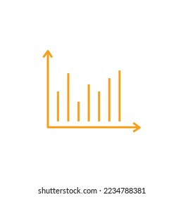 bar chart vector icon data presentation financial graphs