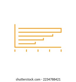 bar chart vector icon data presentation