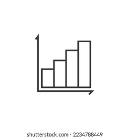 bar chart vector icon data presentation
