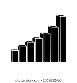 Bar chart vector icon design