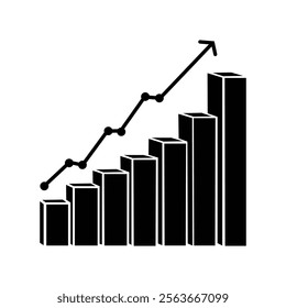 Bar chart vector icon design 2