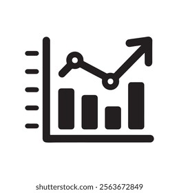 Bar chart vector icon design