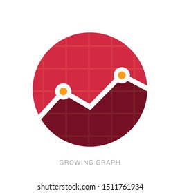 Bar Chart Vector Icon. Flat icon isolated on the white background.