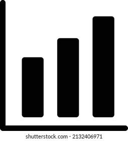 bar chart vector illustration isolated on a transparent background. stroke vector icons for concept or web graphics.
