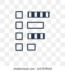 Bar chart vector outline icon isolated on transparent background, high quality linear Bar chart transparency concept can be used web and mobile