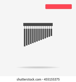 Bar chimes icon. Vector concept illustration for design.