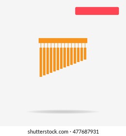 Bar chimes icon. Vector concept illustration for design.