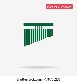 Bar chimes icon. Vector concept illustration for design.