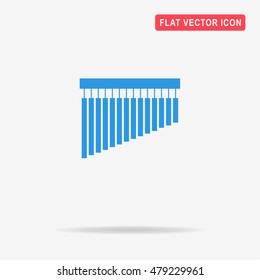 Bar chimes icon. Vector concept illustration for design.