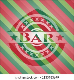 Bar christmas badge.