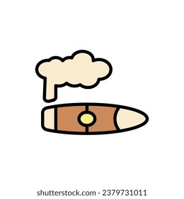 Ilustración del vector de iconos de la barra de puros