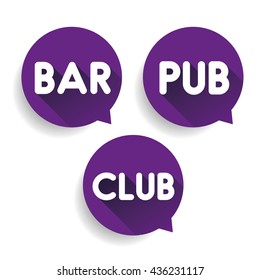 Bar Club Pub pointer vector