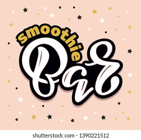 Bar Cocktail Smoothie - cute lettering label lettering banner poster
