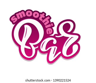 Bar Cocktail Smoothie - cute lettering label lettering banner poster