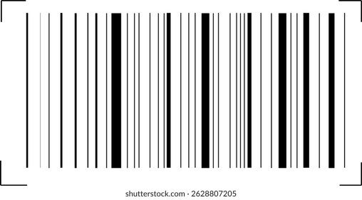 Bar code. Barcode illustration. Editable isolated on white background. 