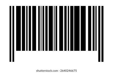 Bar code. Barcode illustration. Editable color. isolated on white background.Vector Illustration design.