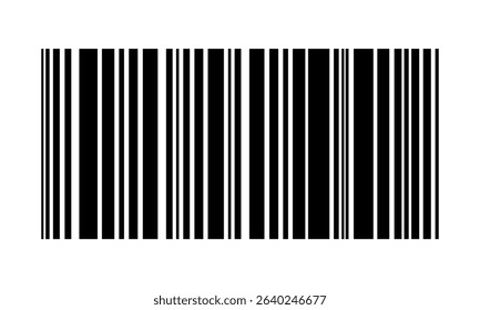 Bar code. Barcode illustration. Editable color. isolated on white background.Vector Illustration design.