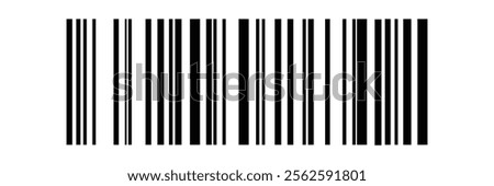 Bar code. Barcode illustration. Editable color. isolated on white background. vector illustration. EPS 10