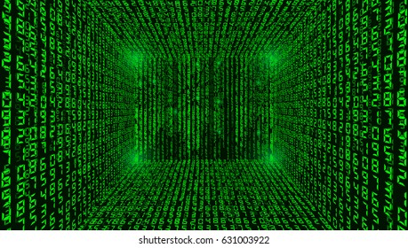 bar code, binary code background abstract