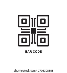 BAR CODE , BINARY CODE ICON
