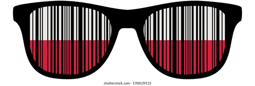 Bar code corresponding to Polish products - promotion of the purchase of Polish creations.