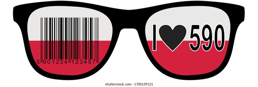 Bar code corresponding to Polish products - promotion of the purchase of Polish creations.