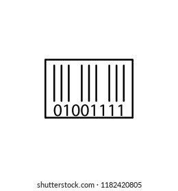 bar code. Element of online shopping icon for mobile concept and web apps. Thin line bar code can be used for web and mobile on white background