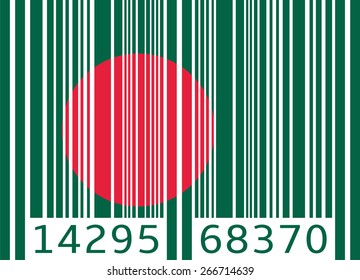 bar code flag bangladesh