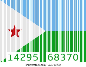 bar code flag djibouti