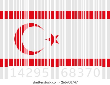 bar code flag northern cyprus