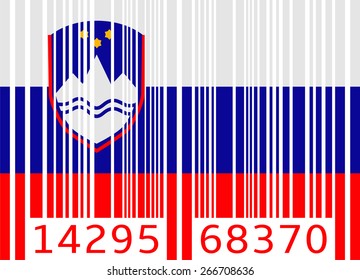 bar code flag slovenia