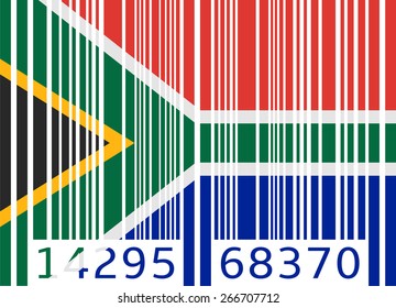 bar code flag south africa
