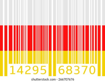 bar code flag south ossetia