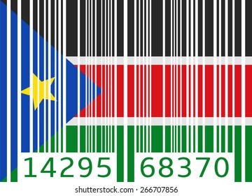 bar code flag south sudan