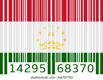 bar code flag tajikistan