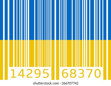 bar code flag ukraine