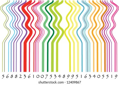 bar code full of colors