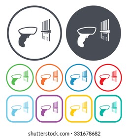 Bar code icon. 