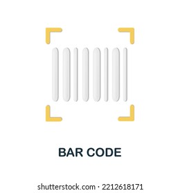 Bar Code icon. 3d illustration from online store collection. Creative Bar Code 3d icon for web design, templates, infographics and more