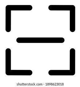 Bar code icon black outline, you can use for commercial