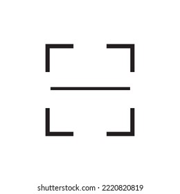 Bar code Icon Design Vector Template Illustration
