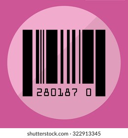 bar code icon design, vector illustration eps10 graphic 