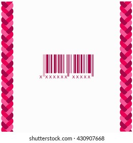 Bar code icon Flat Design. Isolated Illustration.