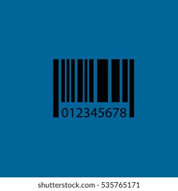 bar code icon flat disign