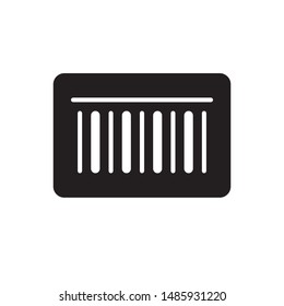 Bar code icon. flat simple pictogram. Barcode vector illustration