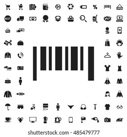 Bar code icon illustration isolated vector sign symbol